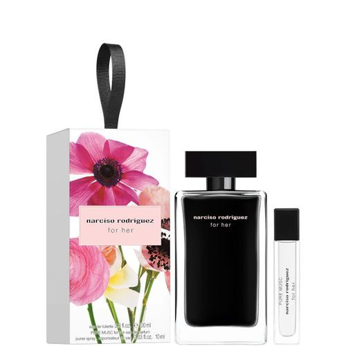 Narciso Rodriguez For Her Eau De Toilette 100ml with Pure Musc for her Eau De Parfum 10ml