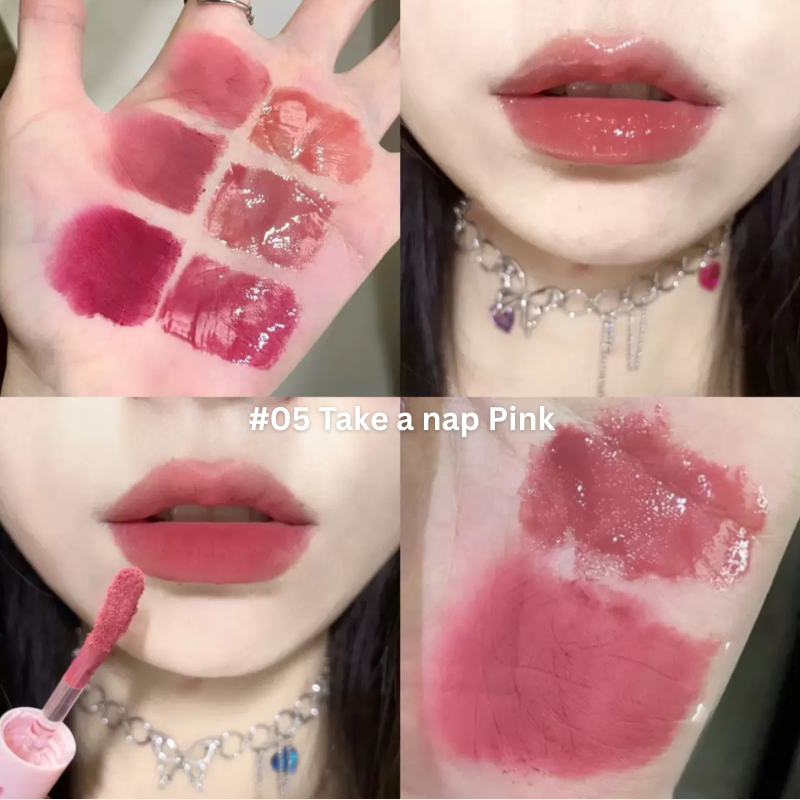 CACE Double Head Matte & Gloss Lipstick #05 Take a nap Pink