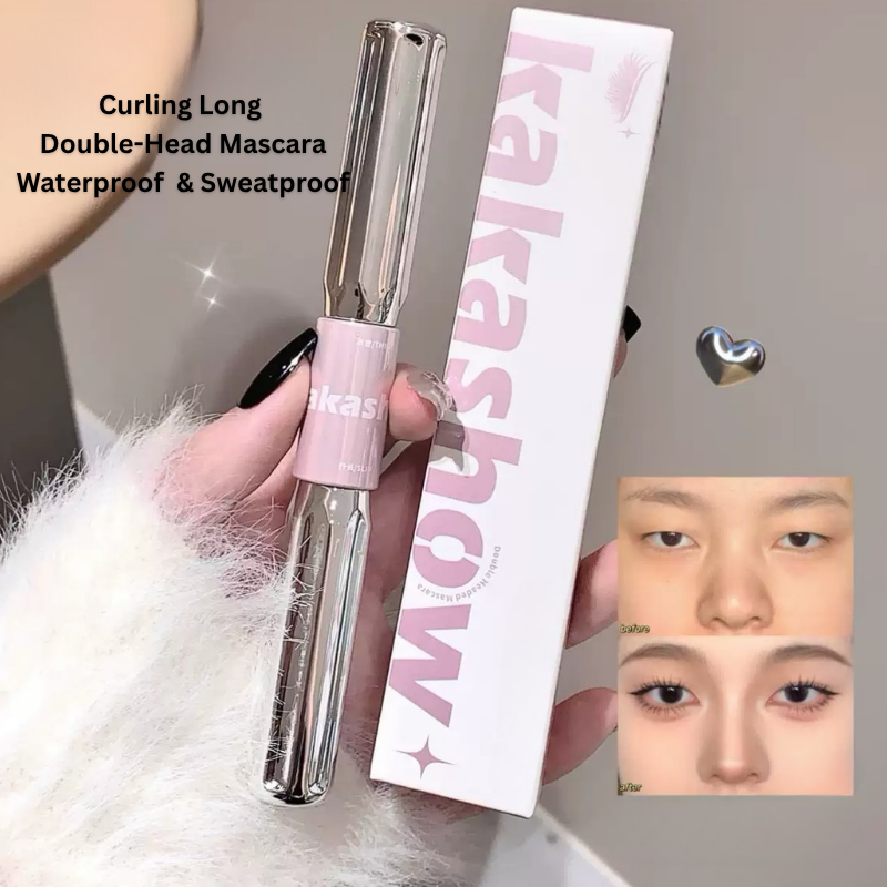 KAKASHOW Curling Long Double-Head Mascara | Waterproof & Sweatproof