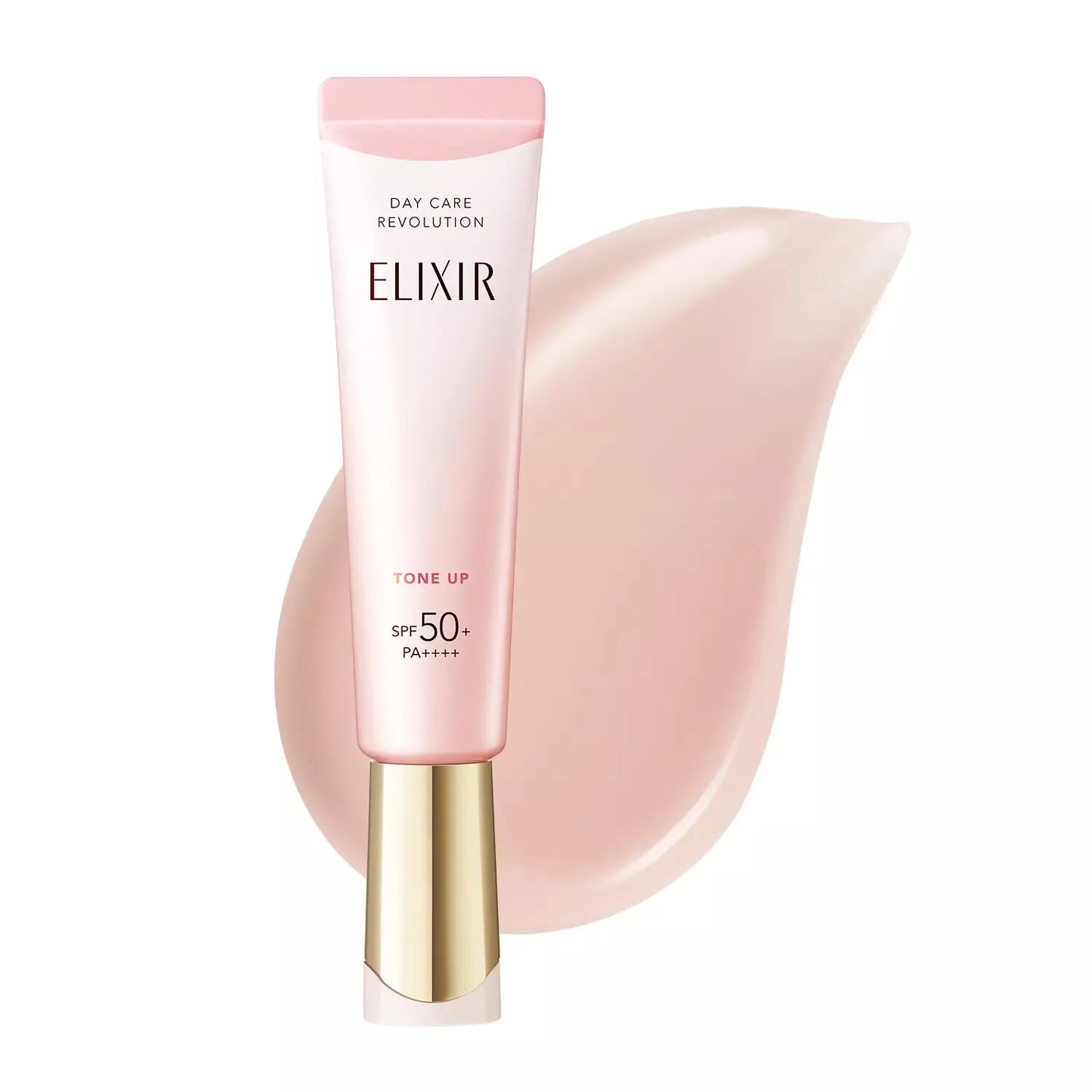 Shiseido Elixir Day Care Revolution Brightening Suncreen SPF 50+ PA++++ PINK