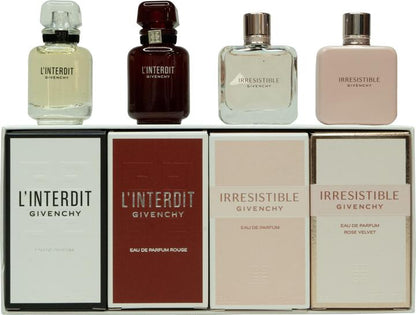 GIVENCHY Unisex Mini Set Gift Set Fragrances 4pc 2x10ml & 2x8ml