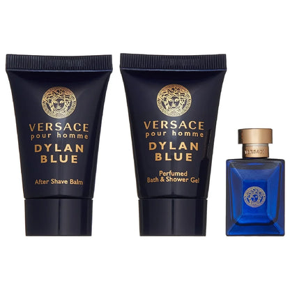 Versace Dylan Blue Giftset (5ml EDT / 25ml Shower Gel / 25ml Aftershave)