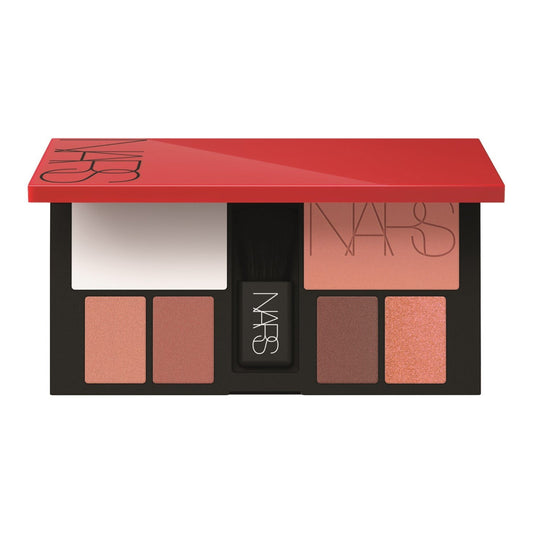 NARS Light Reflecting Set.: Setting Powder + Quad Eyeshadow + Orgasm Blush + Mini Blush Brush + Pouch