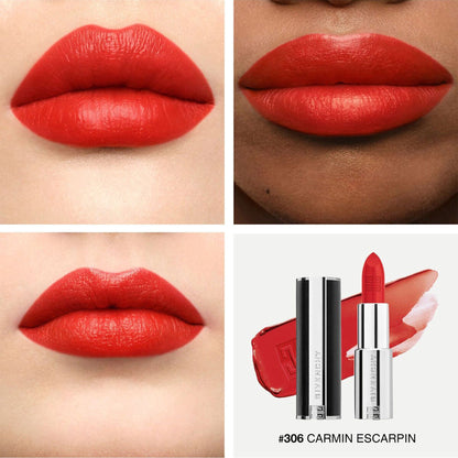 Givenchy Le Rouge Interdit Intense Silk Luminous Matte Lipstick N306 Carmin Escarpin 3.4g  (NO BOX)
