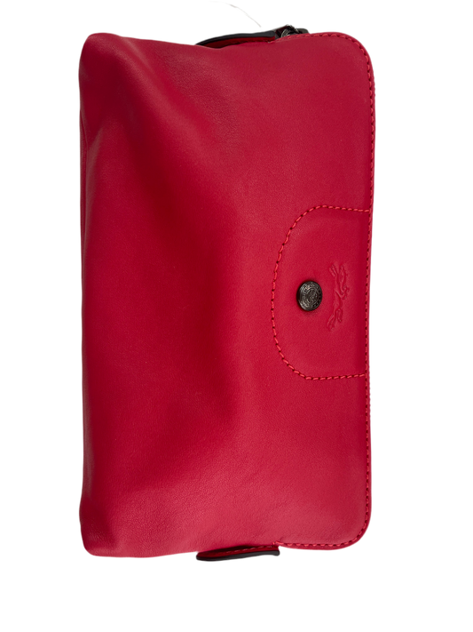LONGCHAMP LC LE PLIAGE CUIR POUCH RED L4549757545     EAN 2071620866190