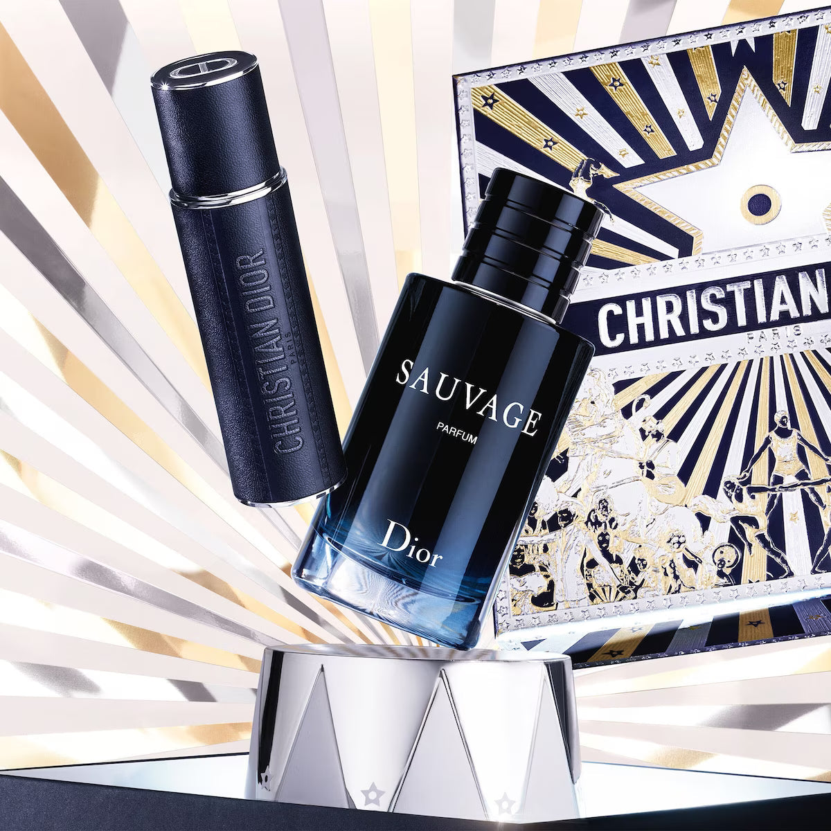 Dior Sauvage Parfum 100ml & 10ml Travel Spray Gift Set - Limited Edition