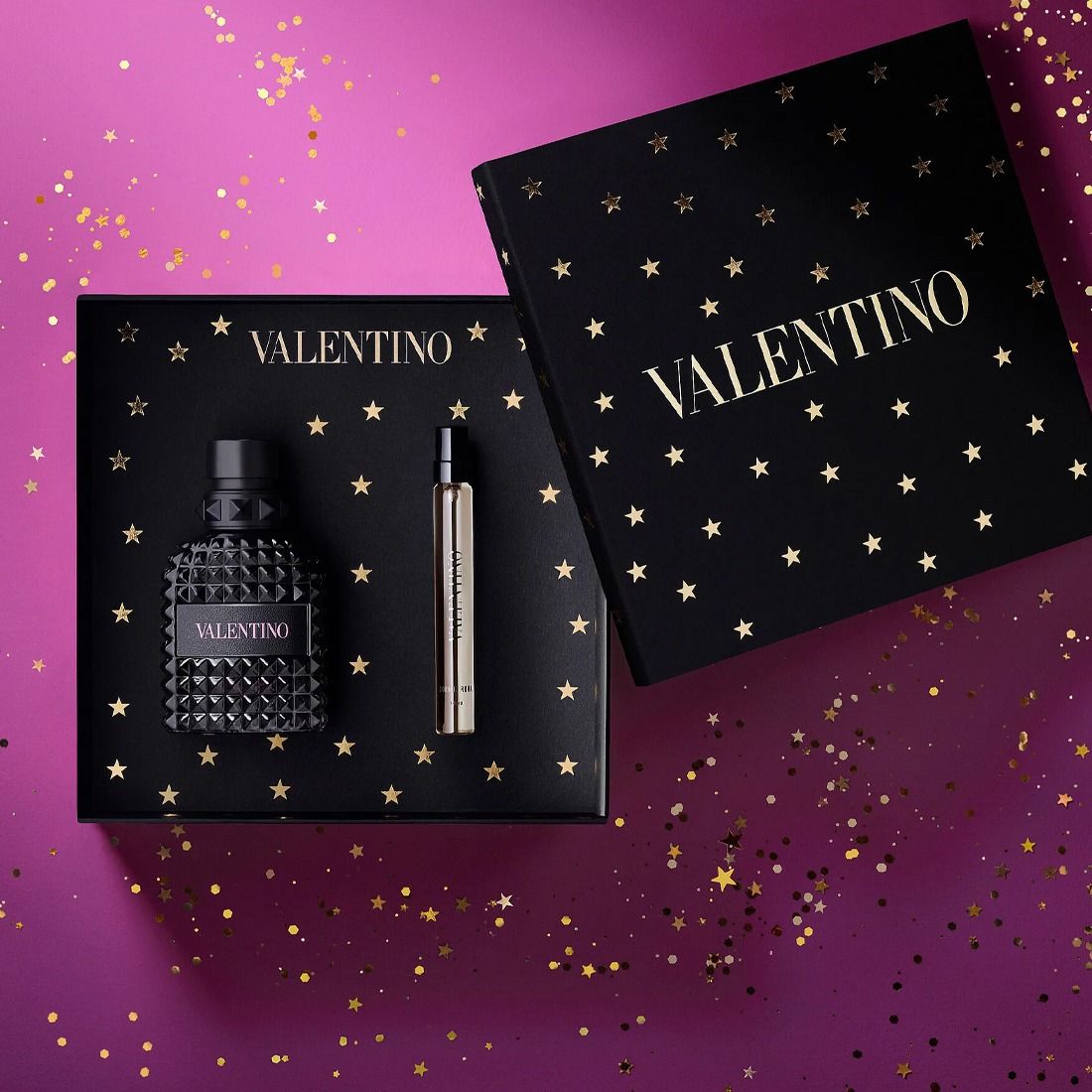 Valentino Garavani Men's Uomo Born In Roma Eau De Toilette 50ml & 10ml Gift Set Fragrances