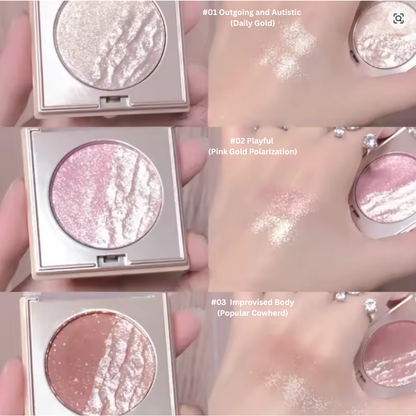 Herorange highlighting contouring powder 3.6g #01 Outgoing and Autistic (Daily Gold)