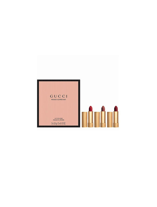 Gucci Lipstick Set Set cont.: Matte Lipstick N° 25 3,5 g + Matte Lipstick N° 208 3,5 g + Matte Lipstick N° 509 3,5 g 1PC