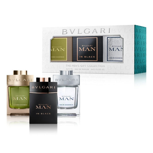 Bvlgari Man Set  : In Black 15 ml + Wood Essence 15 ml + Rain Essence 15 ml