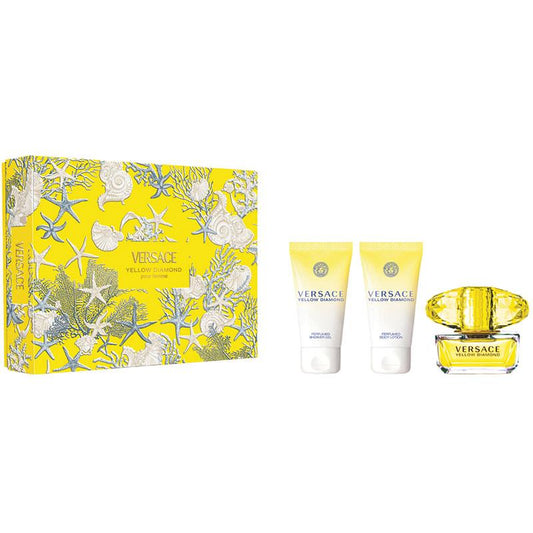 Versace Yellow Diamond Eau de Toilette 50ml + Shower Gel + Body Lotion 3 Piece Set