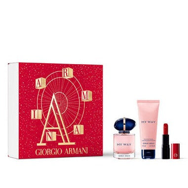 Giorgio Armani MY WAY EAU DE PARFUM 50ML & LIP POWER GIFT SET (50ml/75ml/Lipstick) - Premium Perfume & Cologne from Giorgio Armani - Just $231! Shop now at Beauty Boss Aus