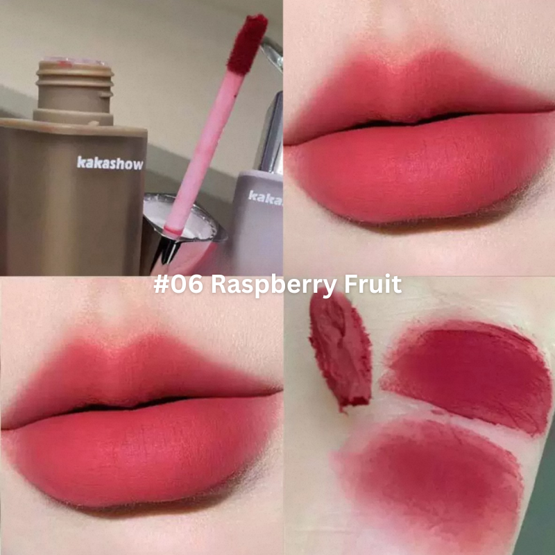 KAKASHOW Liquid Lipstick with Key Ring #06 Raspberry Fruit
