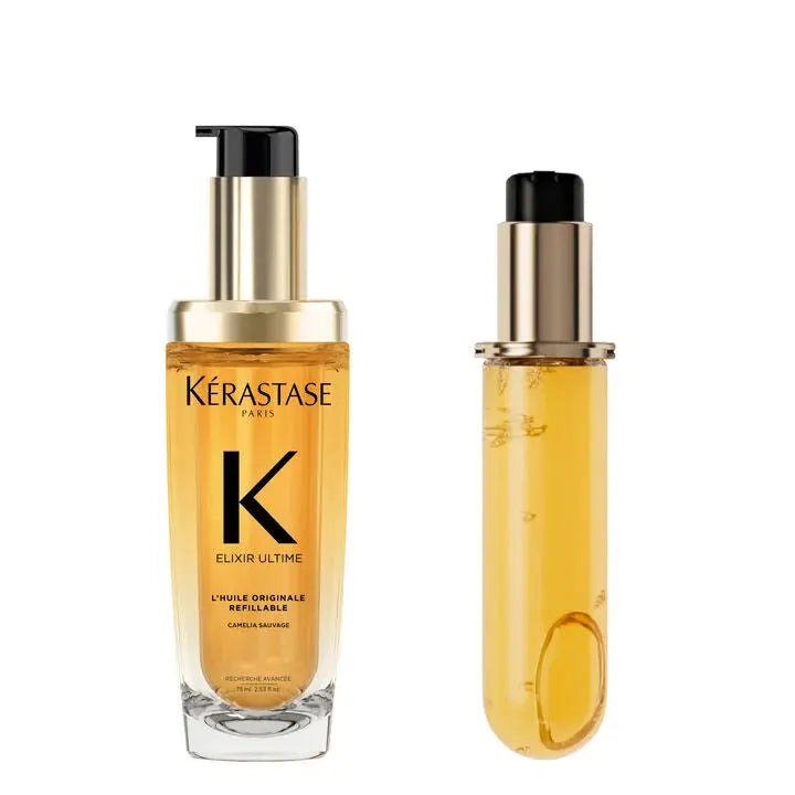 Kerastase Elixir Ultime L'Huile Originale 75ml + 75ml Refill Travel Retail Set