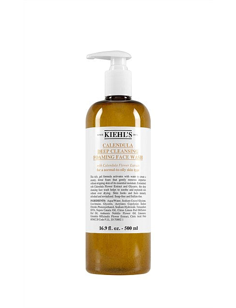 KIEHL'S CALENDULA FOAMING WASH 500ML - Premium Health & Beauty > Personal Care > Cosmetics > Skin Care > Facial Cleansers from Kiehl's - Just $98! Shop now at Beauty Boss Aus