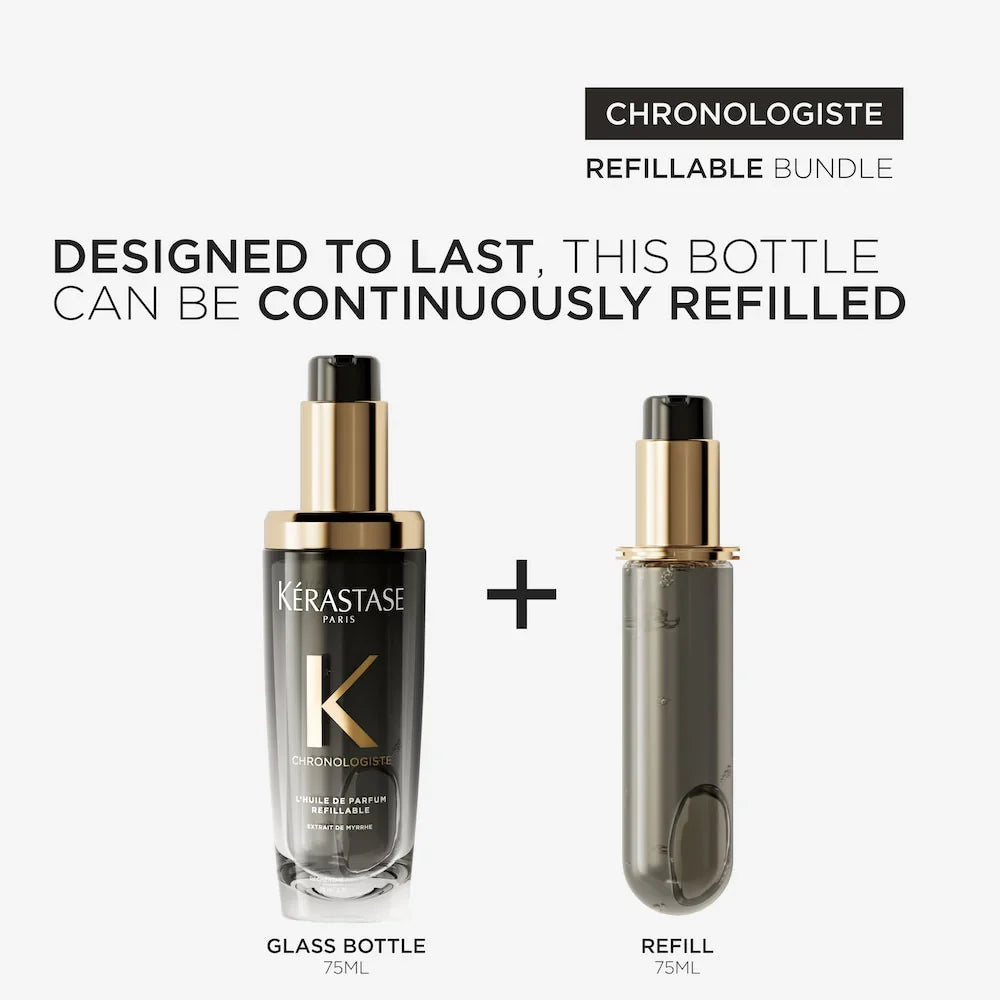 Kerastase Chronologiste L'Huile De Parfum 75ml + 75ml Refill Travel Retail Set