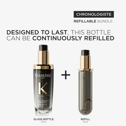 Kerastase Chronologiste L'Huile De Parfum 75ml + 75ml Refill Travel Retail Set