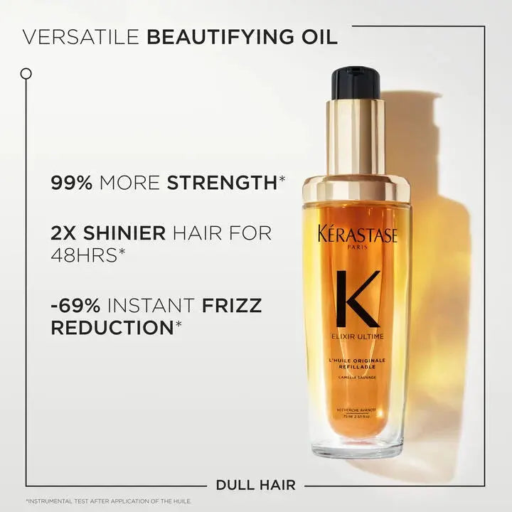 Kerastase Elixir Ultime L'Huile Originale 75ml + 75ml Refill Travel Retail Set