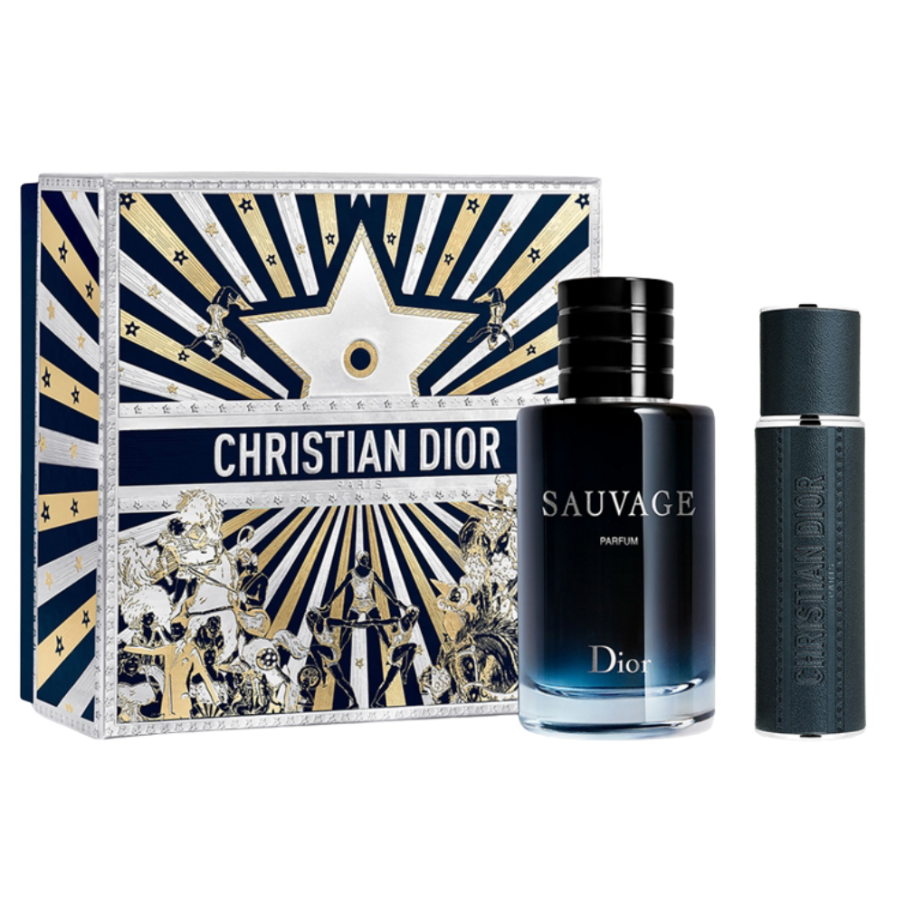 Dior Sauvage Parfum 100ml & 10ml Travel Spray Gift Set - Limited Edition