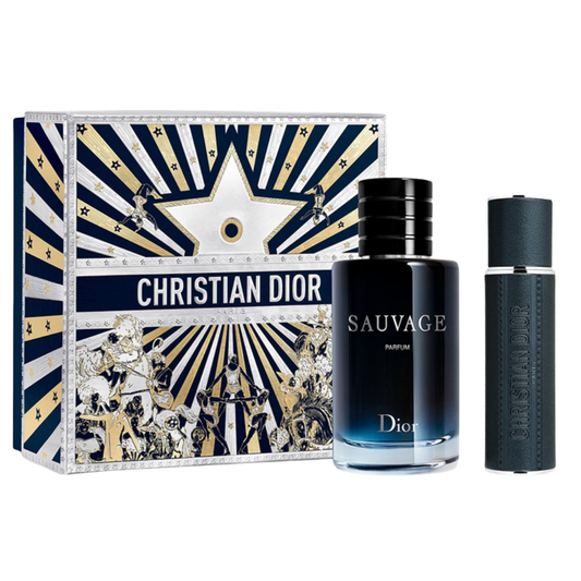 Dior Sauvage Parfum 100ml & 10ml Travel Spray Gift Set - Limited Edition