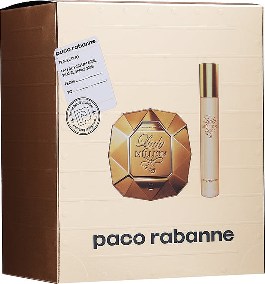 Paco Rabanne Lady Million Set 90ml EDP + EDP 20ml Set - Premium  from Paco Rabanne - Just $169.99! Shop now at Beauty Boss Aus