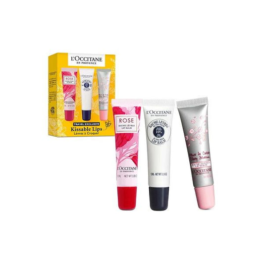 L'Occitane en Provence  Set.: Lip Balm Rose 12 ml + Lip Balm Cherry 12 ml + Lip Balm Ultra Rich 12 ml - Premium Lotion & Moisturizer from L'Occitane - Just $79.99! Shop now at Beauty Boss Aus