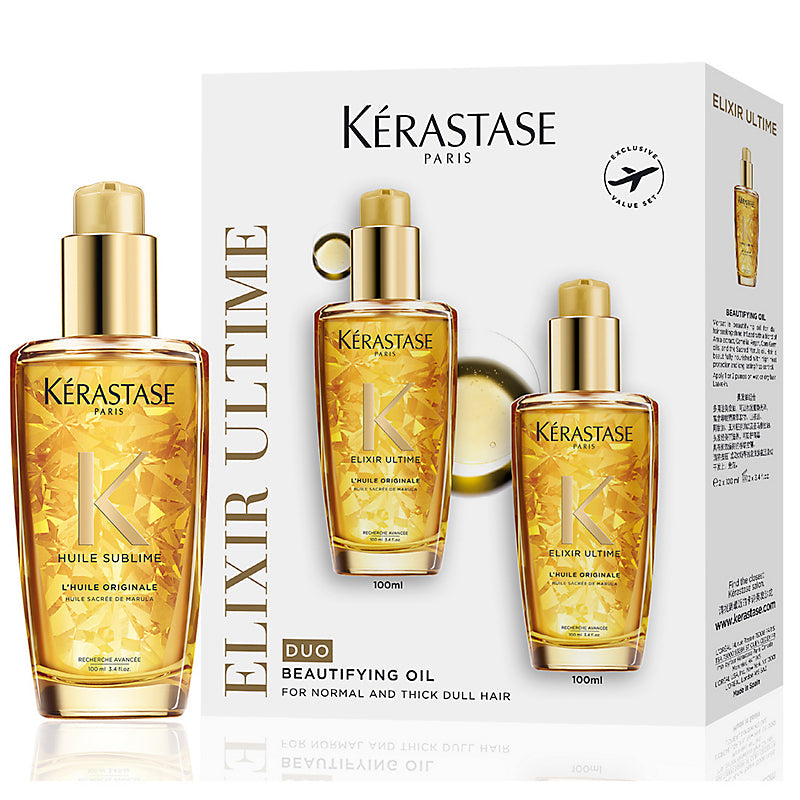 Kerastase Elixir Ultime Original Hair Oil Duo Set 2x100ml - Premium Health & Beauty > Personal Care > Hair Care > Shampoo & Conditioner > Conditioners from Kerastase - Just $146! Shop now at Beauty Boss Aus